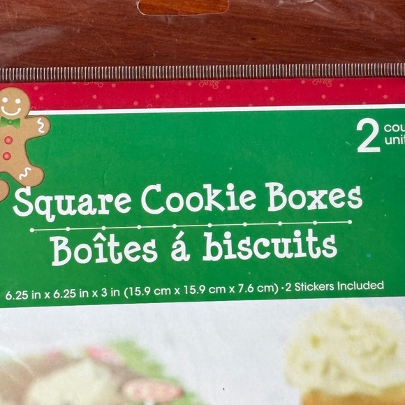 6 Holiday Cookie Boxes with Stickers - NWT - Picture 9 of 11